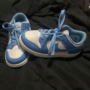 Blue and White Sneakers